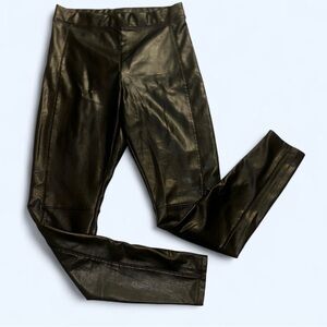 Express Leather Black Leggings